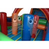 Image of Rocket Inflatables Inflatable Bouncers 18'H Commercial Inflatable Obstacle Course Wet/Dry Slide – End Load- Multiple Lane by Rocket Inflatables 781880232346 OBS-60 18'H Inflatable Obstacle Course Wet/Dry Slide End Load Multiple Lane