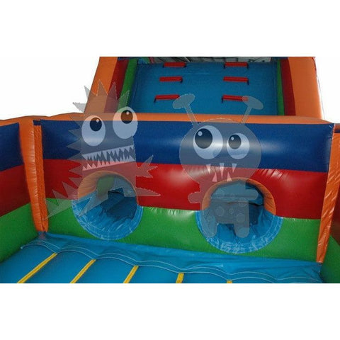 Rocket Inflatables Inflatable Bouncers 18'H Commercial Inflatable Obstacle Course Wet/Dry Slide – End Load- Multiple Lane by Rocket Inflatables 781880232346 OBS-60 18'H Inflatable Obstacle Course Wet/Dry Slide End Load Multiple Lane