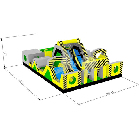 Rocket Inflatables Inflatable Bouncers 3 piece Commercial Inflatable Toxic Rush Obstacle Course – Multiple Lane by Rocket Inflatables 781880232339 OBS-3729/OBS-TOX3729 3 piece Commercial Inflatable Toxic Rush Obstacle Course Multiple Lane
