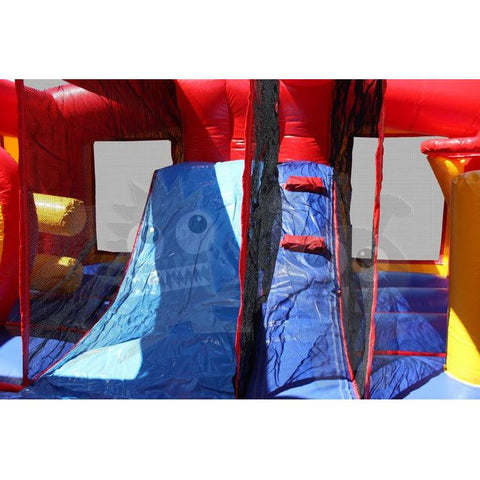 Rocket Inflatables Inflatable Bouncers 9'H 8-in-1 Neutral Colored Combo with Slide, Climbing Wall & Hoop by Rocket Inflatables 781880223917 COM-I1613 9'H 8-in-1 Neutral Colored Combo by Rocket Inflatables SKU#COM-I1613