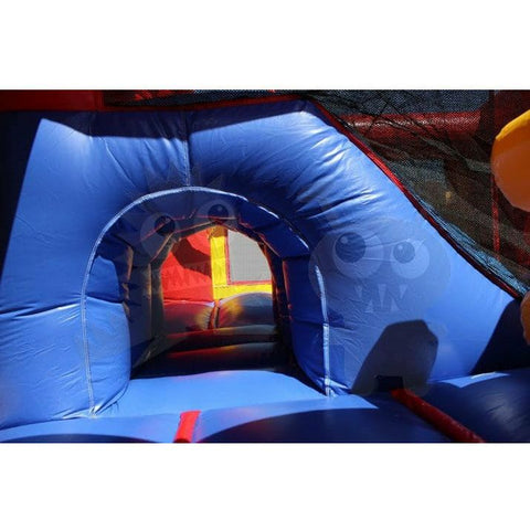Rocket Inflatables Inflatable Bouncers 9'H 8-in-1 Neutral Colored Combo with Slide, Climbing Wall & Hoop by Rocket Inflatables COM-I1613 9'H 8-in-1 Neutral Colored Combo with Slide, Climbing Wall & Hoop by Rocket Inflatables SKU#COM-I1613