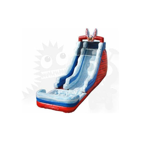 Rocket Inflatables Slides 20′H Patriot Wet/Dry Slide by Rocket Inflatables 781880229575 WAT-3520-Eagle/WAT-2718-Eagle