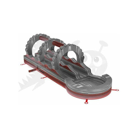 Rocket Inflatables SLIP N SLIDE 10'H Lava Slip Slide & Dip with Pool – Double Lane by Rocket Inflatables 781880231936 WAT-SSD3611-LAVA 10'H Lava Slip Slide & Dip with Pool Double Lane by Rocket Inflatables