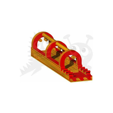 Rocket Inflatables SLIP N SLIDE 10'H Orange Marble Slip & Slide Single Lane by Rocket Inflatables 781880232001 WAT-SSS27-ORGMAR