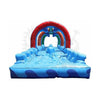 Image of Rocket Inflatables SLIP N SLIDE 10'H Rainbow Commercial Slip Slide & Dip with Pool Double Lane by Rocket Inflatables 781880231950 WAT-SSD36-RAINBOW 10'H Rainbow Slip Slide Dip Pool Double Lane Rocket Inflatables