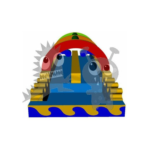 Rocket Inflatables SLIP N SLIDE 10'H Rainbow Commercial Slip Slide & Dip with Pool Double Lane by Rocket Inflatables 781880231950 WAT-SSD36-RAINBOW 10'H Rainbow Slip Slide Dip Pool Double Lane Rocket Inflatables