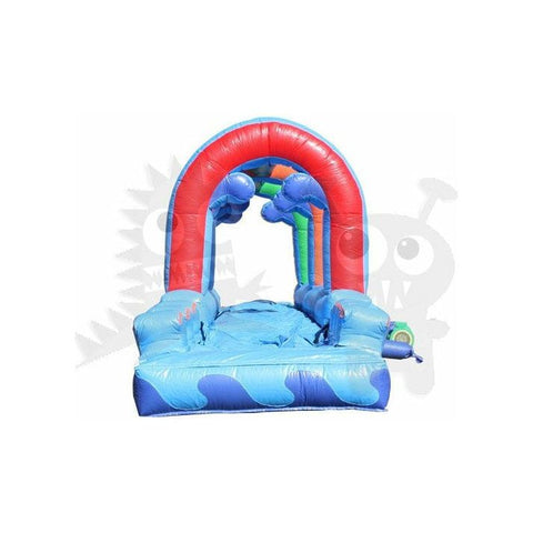 Rocket Inflatables SLIP N SLIDE 10'H Rainbow Slip Slide & Dip with Pool Single Lane by Rocket Inflatables 781880231998 WAT-SSS36-RAINBOW 10'H Rainbow Slip Slide & Dip Pool Single Lane Rocket Inflatables