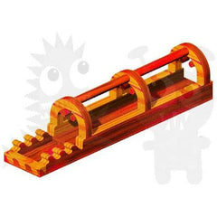 10'H REDMAR- 36′ Red Marble Slip & Slide – Single Lane by Rocket Inflatables