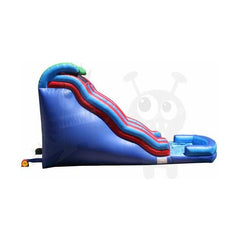 19'H Double Wave Double Lane Wet/Dry Slide by Rocket Inflatables