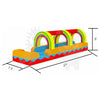 Image of Rocket Inflatables SLIP N SLIDE 8'H Rainbow Commercial Slip & Slide with Pool Single Lane by Rocket Inflatables 781880232018 WAT-SSS27-RAINBOW 8'H Rainbow Commercial Slip Slide Pool Single Lane Rocket Inflatables