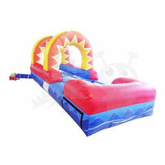 Rocket Inflatables SLIP N SLIDE 8'H Sun Arch Slip and Slide Wet/Dry with Pool Single Lane by Rocket Inflatables 781880232025 WAT-SSS18-SUN 8'H Sun Arch Slip and Slide WetDry Pool Single Lane Rocket Inflatables
