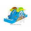 Image of Rocket Inflatables WET N DRY COMBOS 13'H Sea Splash Two Sided Wet/Dry Slide by Rocket Inflatables 15'H Junior Sun Double Lane Commercial Water Slide Rocket Inflatables