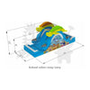 Image of Rocket Inflatables WET N DRY COMBOS 13'H Sea Splash Two Sided Wet/Dry Slide by Rocket Inflatables 781880232056 WAT-SS3013