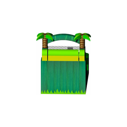 Rocket Inflatables WET N DRY COMBOS 14′H Palm Classic Wet/Dry Slide Green Marble, Yellow & Lime Green Trim – Single Lane by Rocket Inflatables 781880225744 WAT-2314-Palm-V1 14′H Palm Classic Wet/Dry Slide Green Marble, Yellow & Lime Green Trim – Single Lane by  Rocket Inflatables SKU# WAT-2314-Palm-V1