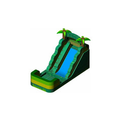 Rocket Inflatables WET N DRY COMBOS 14′H Palm Classic Wet/Dry Slide Green Marble, Yellow & Lime Green Trim – Single Lane by Rocket Inflatables 781880225744 WAT-2314-Palm-V1 14′H Palm Classic Wet/Dry Slide Green Marble, Yellow & Lime Green Trim – Single Lane by  Rocket Inflatables SKU# WAT-2314-Palm-V1