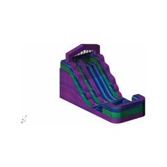 Rocket Inflatables WET N DRY COMBOS 14′H Purple & Green Wet/Dry Slide – Single Lane by Rocket Inflatables 781880225706 WAT-2314-Purple
