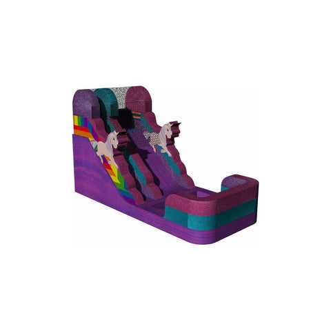 Rocket Inflatables WET N DRY COMBOS 14′H Unicorn Wet/Dry Slide Pink Purple – Single Lane by Rocket Inflatables WAT-2314-Unicorn 14′H Unicorn Wet/Dry Slide Pink Purple – Single Lane SKU# WAT-2314-Unicorn
