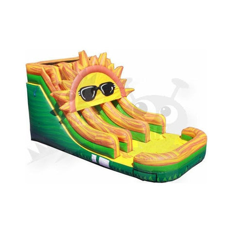 Rocket Inflatables WET N DRY COMBOS 15'H Junior Sun Double Lane Commercial Water Slide by Rocket Inflatables 781880232049 WAT-SUN2715 15'H Junior Sun Double Lane Commercial Water Slide Rocket Inflatables
