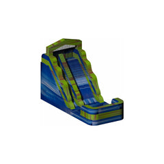 Rocket Inflatables WET N DRY COMBOS 16′H Blue Marble w/Orange Marble Trim Wet/Dry Slide – Single Lane by Rocket Inflatables 781880225799 WAT-2416 16′H Marble Wet/Dry Slide Single Lane Rocket Inflatables SKU#WAT-2416