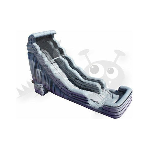 Rocket Inflatables WET N DRY COMBOS 22′H Tsunami Grey Marble Water Slide by Rocket Inflatables 781880232070 WAT-TSU3218-GRYMAR