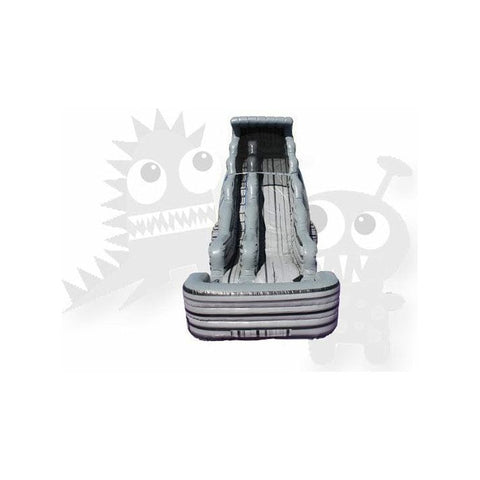Rocket Inflatables WET N DRY COMBOS 22′H Tsunami Grey Marble Water Slide by Rocket Inflatables 781880232070 WAT-TSU3218-GRYMAR