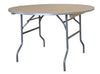 Image of 48" Round Wood Folding Table