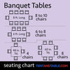 Image of 36" Square Wood Folding Commercial Table