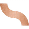 Image of 7.25 Foot Serpentine Wood Folding Table