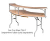 Image of Outer Bar Top Riser for 7.25 Foot Serpentine Folding Table