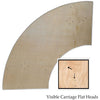 Image of 7.25 Foot Serpentine Wood Folding Table