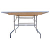 Image of 30" Square Wood Folding Table