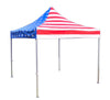 Image of 10' x 10' 50mm Speedy Tent - Red, White and Blue