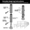 Image of Stage Inner Leg 1 1/2" x 12" - Square