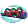 Image of Tago's Jump Inflatable Bouncers 12'H Red & Green Starry Slide by Tago's Jump 781880211945 IN-807 12'H Red & Green Starry Slide by Tago's Jump SKU# IN-807