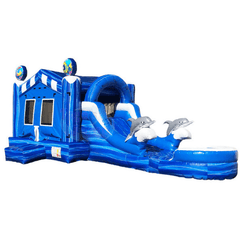 Tago's Jump Inflatable Bouncers 13'H Ocean Mini Water Slide Marble colors by Tago's Jump 781880291367 CWS-063 13'H Ocean Mini Water Slide Marble colors by Tago's Jump SKU# CWS-063