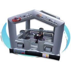 14'H Gray Mechanical Bull Bed by Tago's Jump