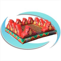 Tago's Jump Inflatable Bouncers 4'H Fire Mechanical Bull Bed by Tago's Jump 781880211754 CT-723 4'H Fire Mechanical Bull Bed by Tago's Jump SKU#CT-723