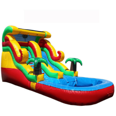 Tago's Jump Slides 12 ft. Single Line Water Slide by Tago's Jump 781880292425 WS-184 12 ft. Single Line Water Slide by Tago's Jump SKU# WS-184