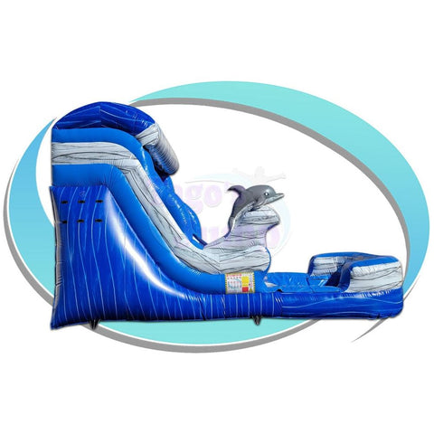 Tago's Jump Slides 14'H Dolphin Water Slide by Tago's Jump 781880283577 WS-239-S 14'H Dolphin Water Slide by Tago's Jump SKU# WS-239-S