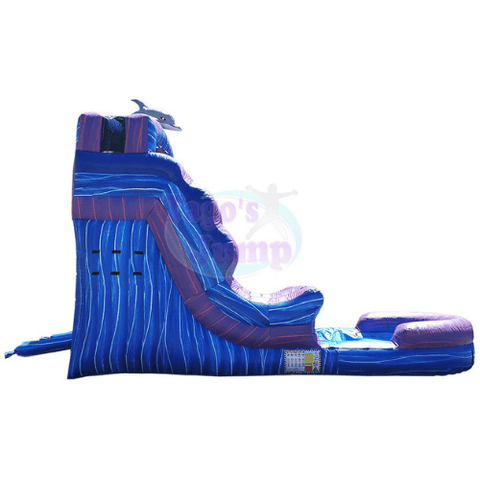 Tago's Jump Slides 16'H Purple Dolphins by Tago's Jump 781880277361 WS-027 16'H Purple Dolphins by Tago's Jump SKU# WS-027
