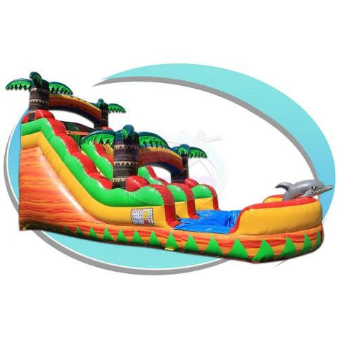 Tago's Jump Slides 17'H Tropical Water Slide by Tago's Jump 781880279440 WS-210 17'H Tropical Water Slide by Tago's Jump SKU# WS-210