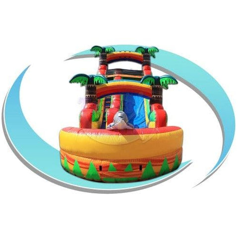 Tago's Jump Slides 17'H Tropical Water Slide by Tago's Jump 781880279440 WS-210 17'H Tropical Water Slide by Tago's Jump SKU# WS-210