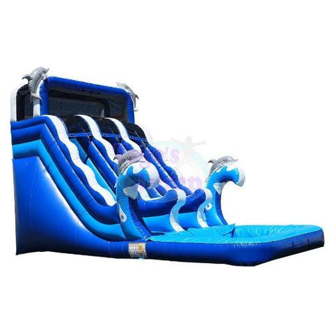 Tago's Jump Slides 18'H Blue Dolphins by Tago's Jump 781880279419 WS-059D 18'H Blue Dolphins by Tago's Jump SKU# WS-059D