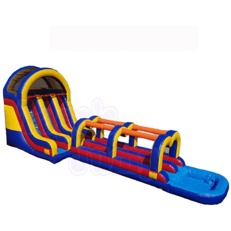 Tago's Jump Slides 18'H Double Line Water Slide by Tago's Jump 781880292623 WS-148 18'H Double Line Water Slide by Tago's Jump SKU# WS-148
