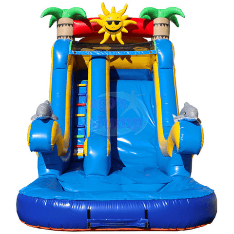 Tago's Jump Slides 18'H Tropical Water Slide by Tago's Jump 781880277354 WS-026 18'H Tropical Water Slide by Tago's Jump SKU# WS-026