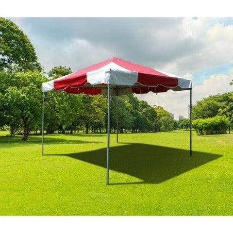 Tent and Table Tents 10' x 10' Red PVC Weekender West Coast Frame Party Tent by Tent and Table 754972306881 BT-FE11RW 10' x 10' Red PVC Weekender West Coast Frame Party Tent Tent and Table
