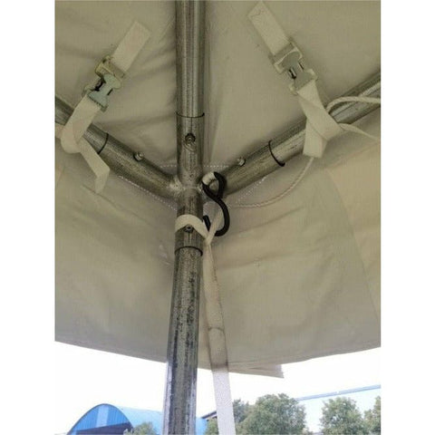 Tent and Table Tents 10' x 10' White PVC Weekender West Coast Frame Party Tent by Tent and Table 754972297325 BT-FE11WT 10' x 10' White PVC Weekender West Coast Frame Party Tent