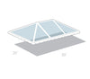 Image of 20' x 30' West Coast Frame Tent Top - Clear