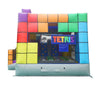 Image of Tetris' Mega Inflatable Double Water Slide Bounce House with Blower