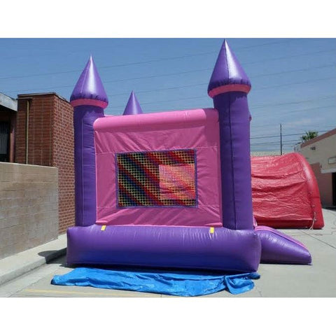 Ultimate Jumpers Commercial Bouncers Pink And Purple Castle Module By Ultimate Jumpers 781880255611 J115 Pink And Purple Castle Module By Ultimate Jumpers SKU# J115